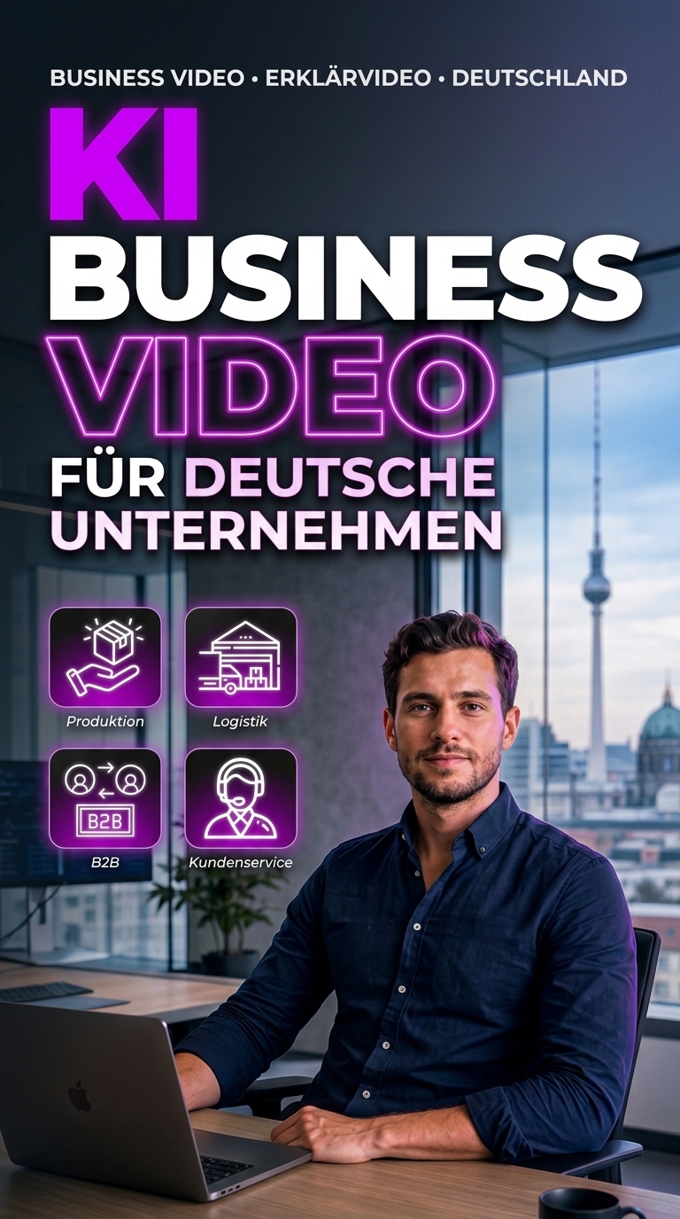 KI Business Video für deutsche Unternehmen und professionelle Erklärvideos